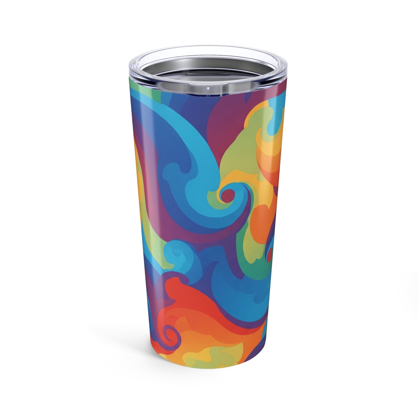 20 Oz Stainless Steel Tumbler With Double Wall Vacuum Insulation Spill Resistant For Hot And Cold Beverages Artwork