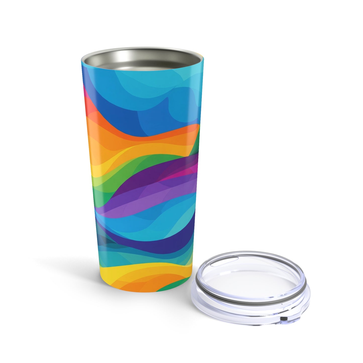 20oz Stainless Steel Tumbler With Printed Design Double Wall Vacuum Insulated Leak Proof BPA Free Hot And Cold