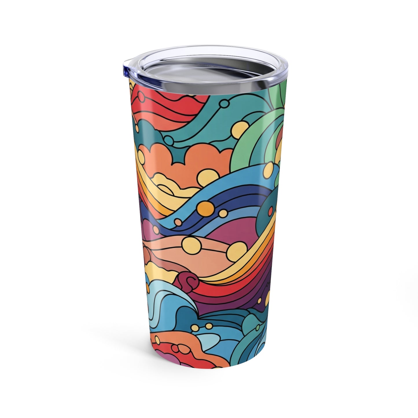 20 Ounce Stainless Steel Tumbler With Double Wall Vacuum Insulation Spill Resistant Design For Hot And Cold