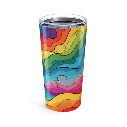 20oz Stainless Steel Printed Travel Tumbler With Double Wall Vacuum Insulation Leak Proof For Hot And Cold