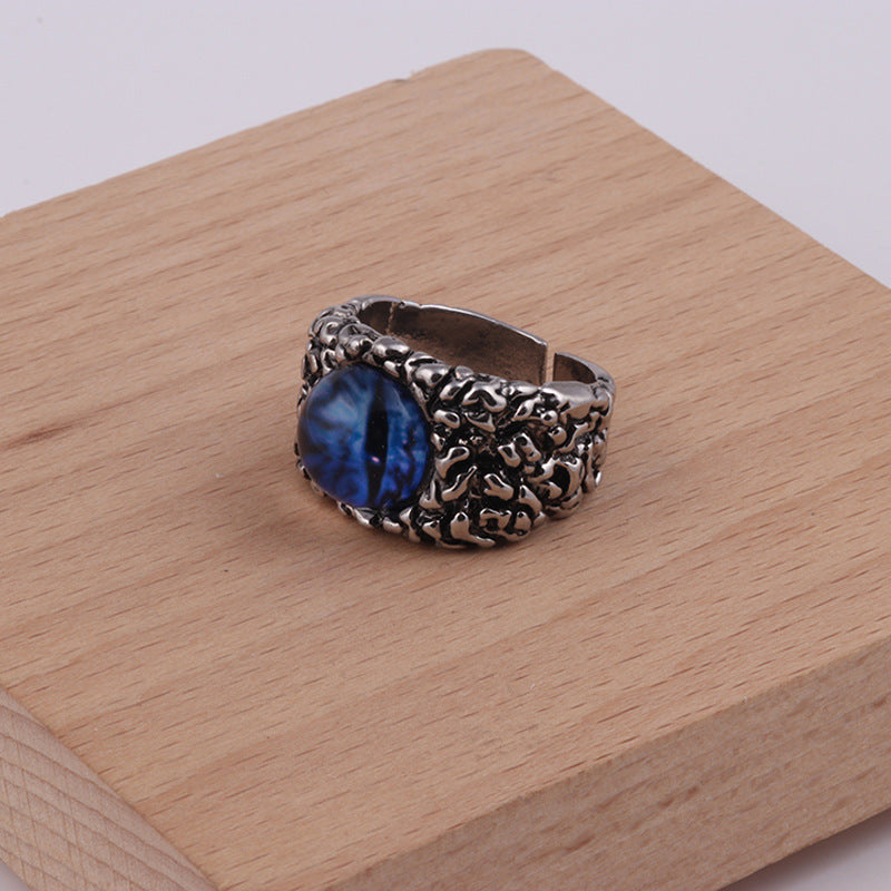 Skull Eye Ring Vintage Alloy Adjustable Gothic Ring Electroplated Individually Packed For Men High Quality Now