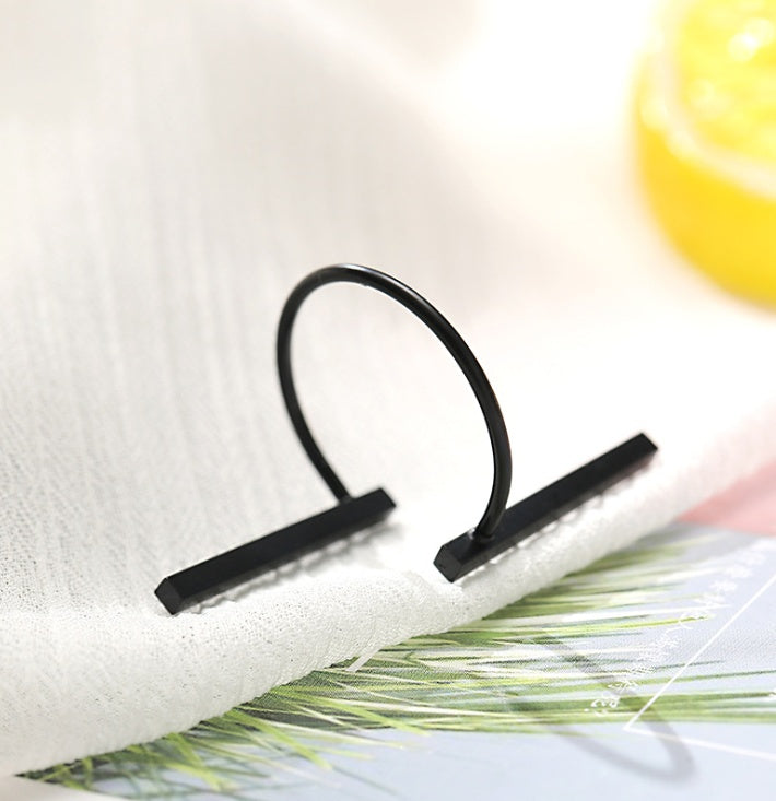 Geometric Tail Ring Adjustable Opening Fashion Ring Alloy Metal Band Trendy Jewelry Alloy Her Stackable Womens