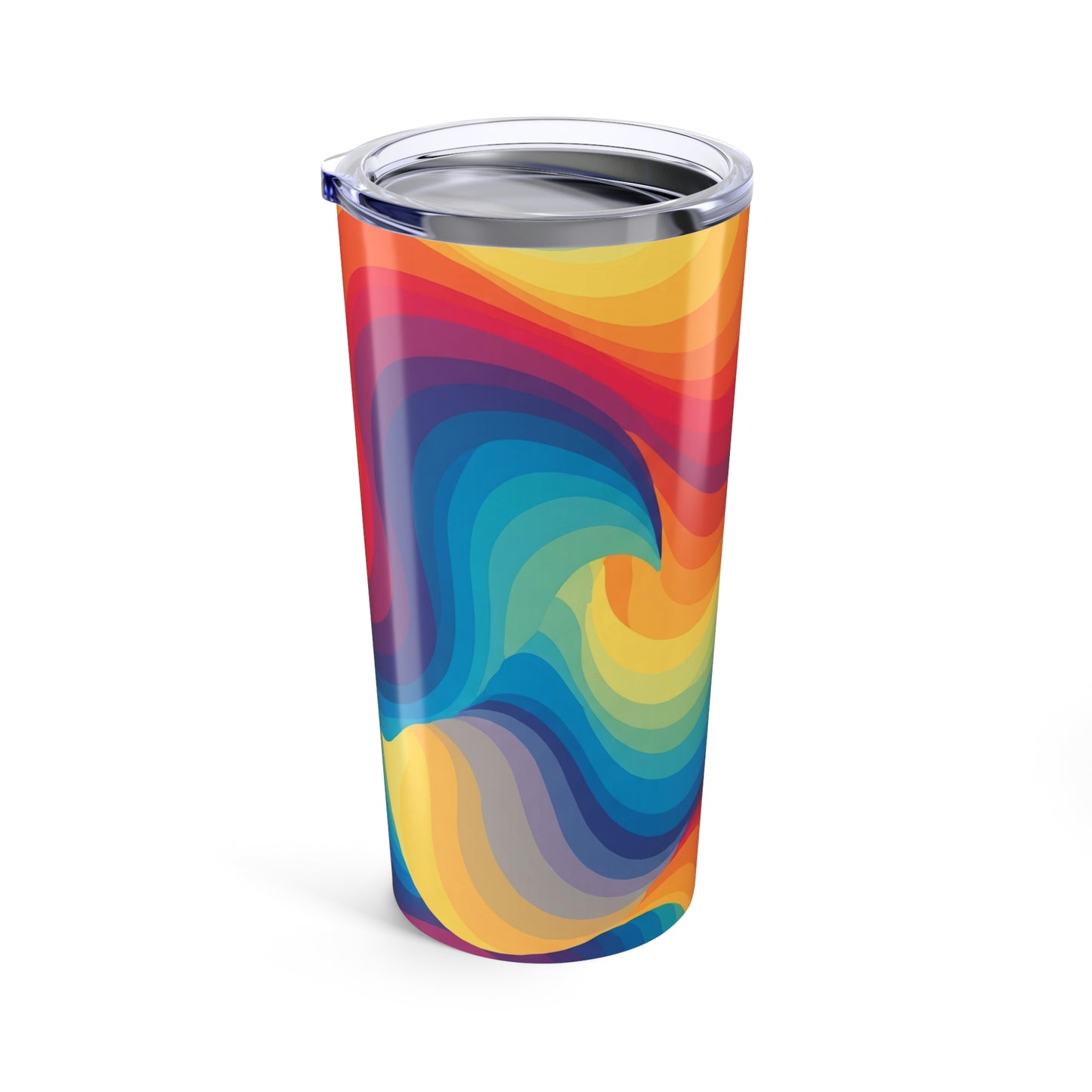 20 Oz Stainless Steel Tumbler Printed Design Double Wall Vacuum Insulation Leak Proof Travel Mug Durable