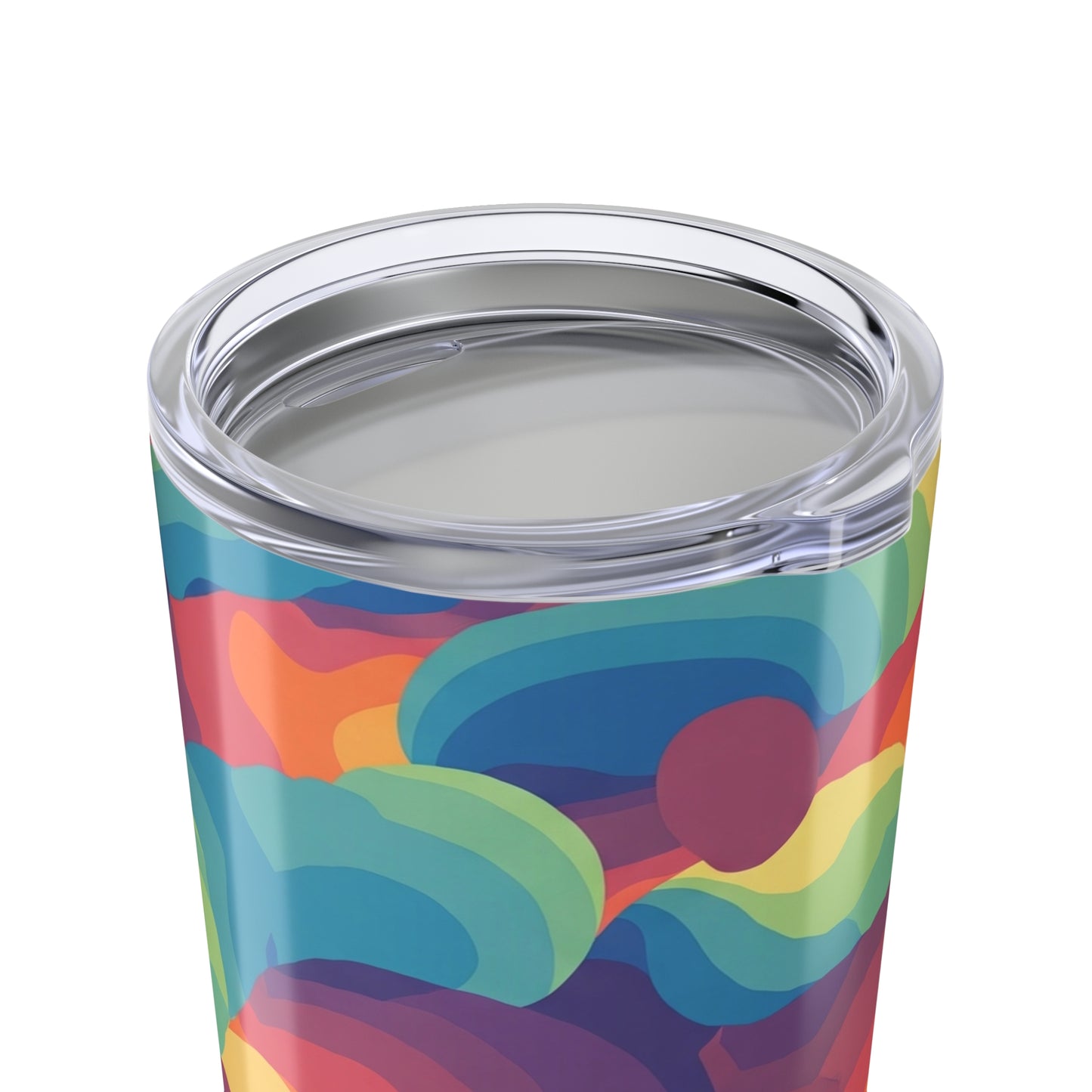 20 Oz Stainless Steel Tumbler With Printed Artwork Double Wall Vacuum Insulation Spill Resistant Hot Cold Beverages