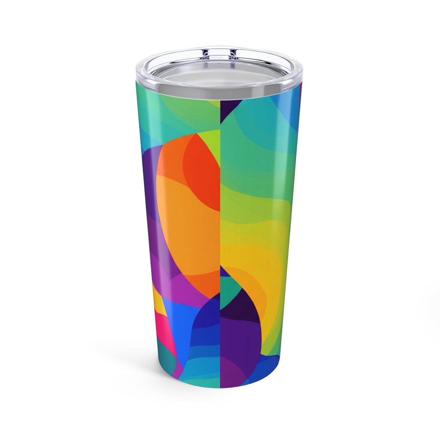 20 Ounce Stainless Steel Tumbler With Double Wall Vacuum Insulation And Printed Pattern For Hot Or Cold Drinks