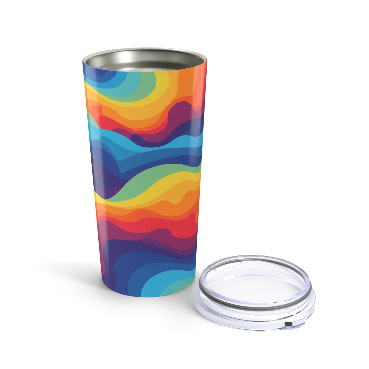 20 Oz Metal Printed Travel Mug With Double Wall Vacuum Insulation Leak Proof For Hot And Cold Beverages Dishwasher