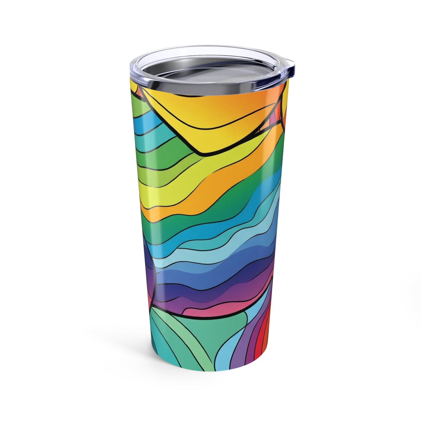 20oz Stainless Steel Tumbler With Double Wall Vacuum Insulation Travel Mug Spill Resistant Coffee Cup Printed