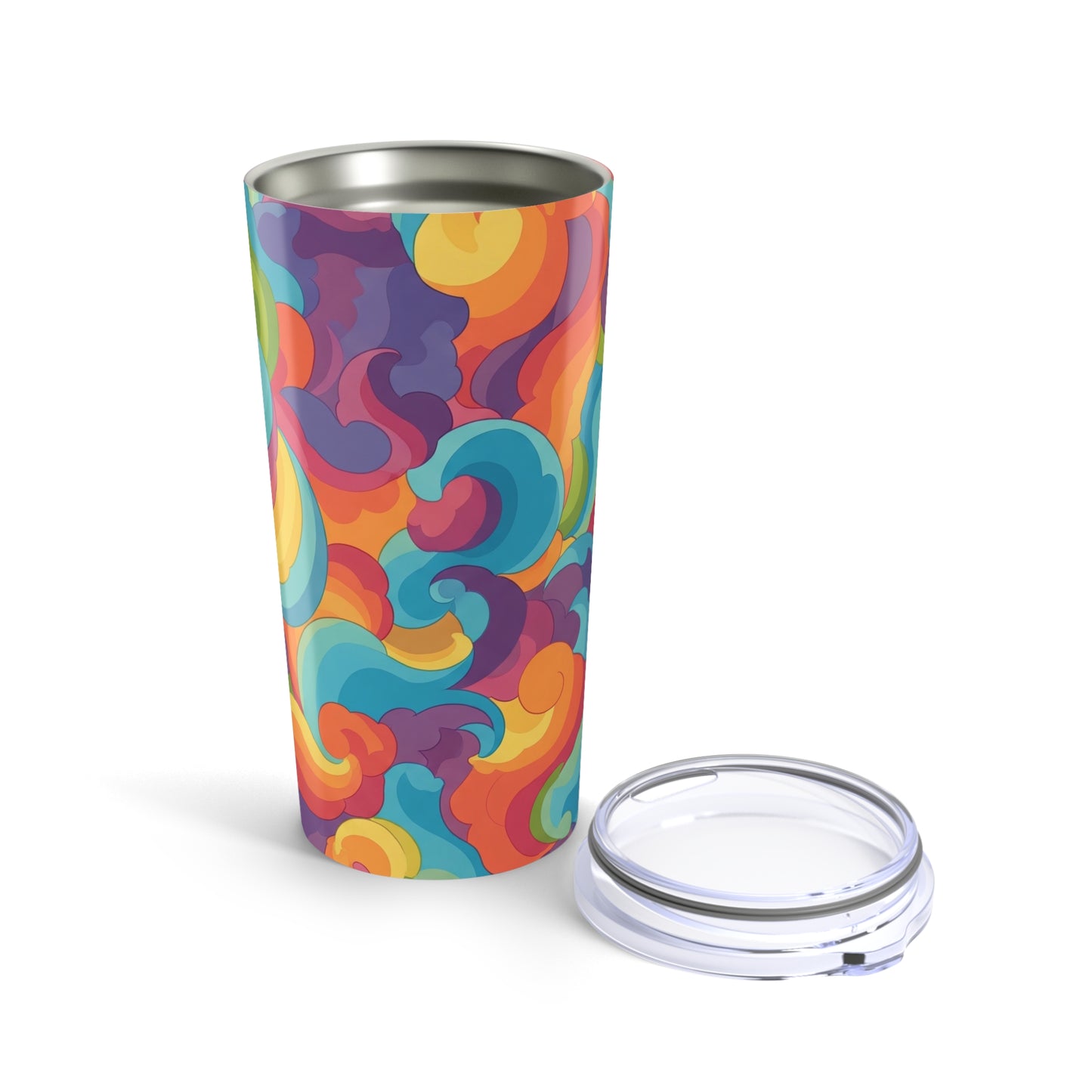 20 Ounce Stainless Steel Tumbler With Double Wall Vacuum Insulation Keeps Drinks Hot Or Cold Spill Resistant Lid