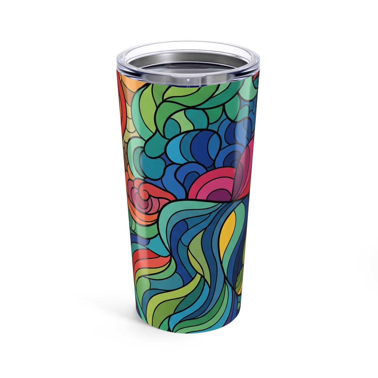 20 Oz Stainless Steel Tumbler With Lid Double Wall Vacuum Insulation Leak Proof BPA Free Travel Mug