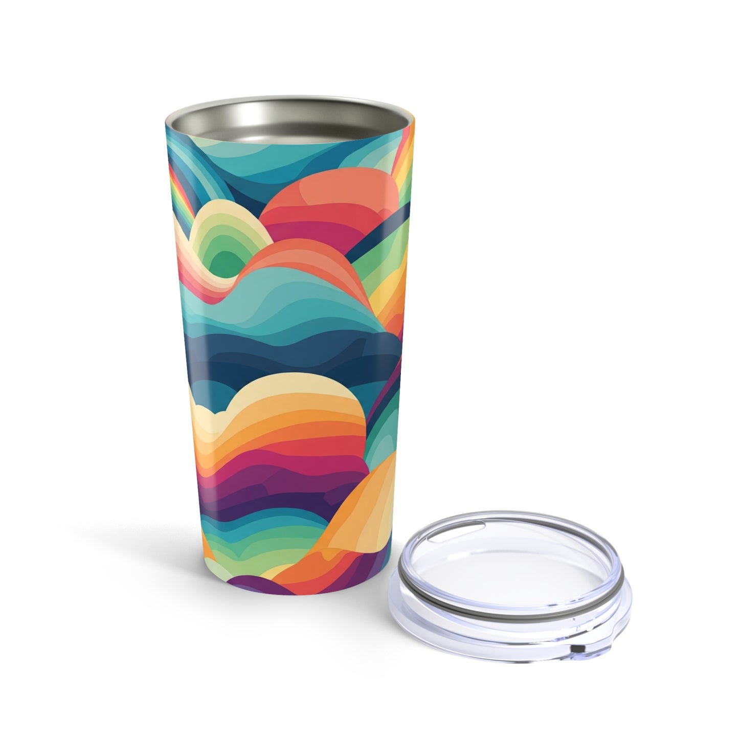20oz Stainless Steel Tumbler With Graphic Double Wall Vacuum Insulation For Hot Or Cold Beverages Dishwasher Safe