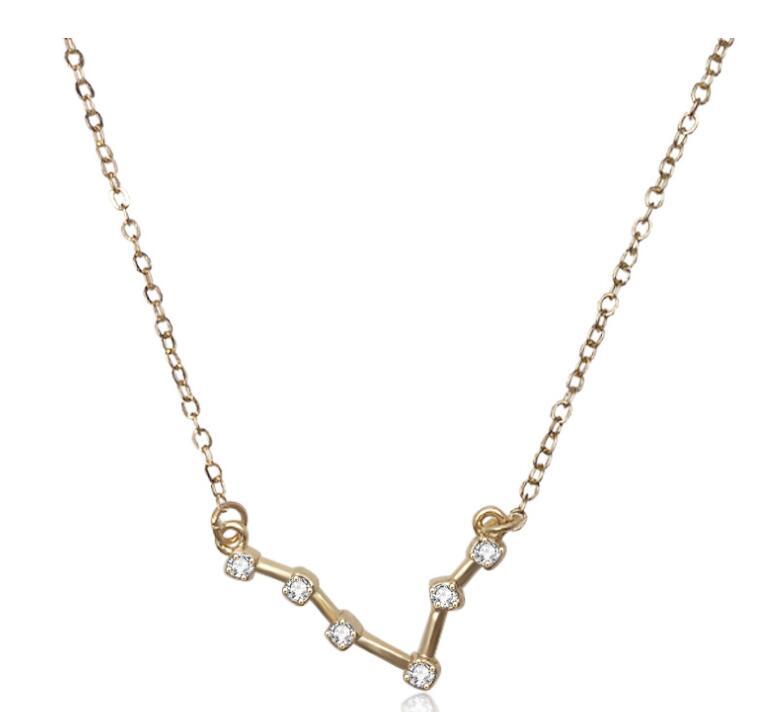 Crystal Constellation Bracelet For Women And Girls Adjustable Length Extender Chain Alloy Charm Everyday Style