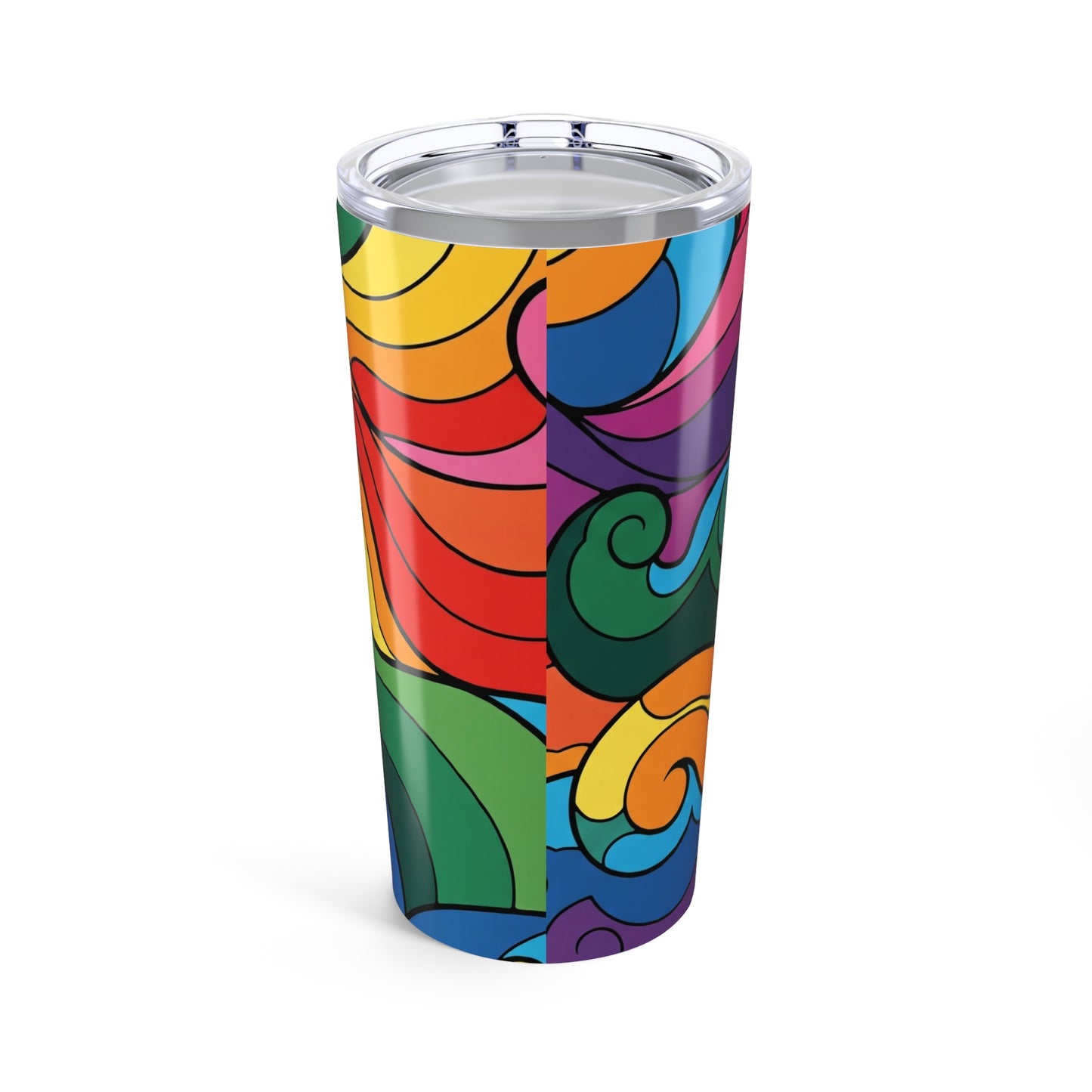 20oz Stainless Steel Tumbler With Double Wall Vacuum Insulation Leak Proof Travel Mug With Lid Printed For Hot Or