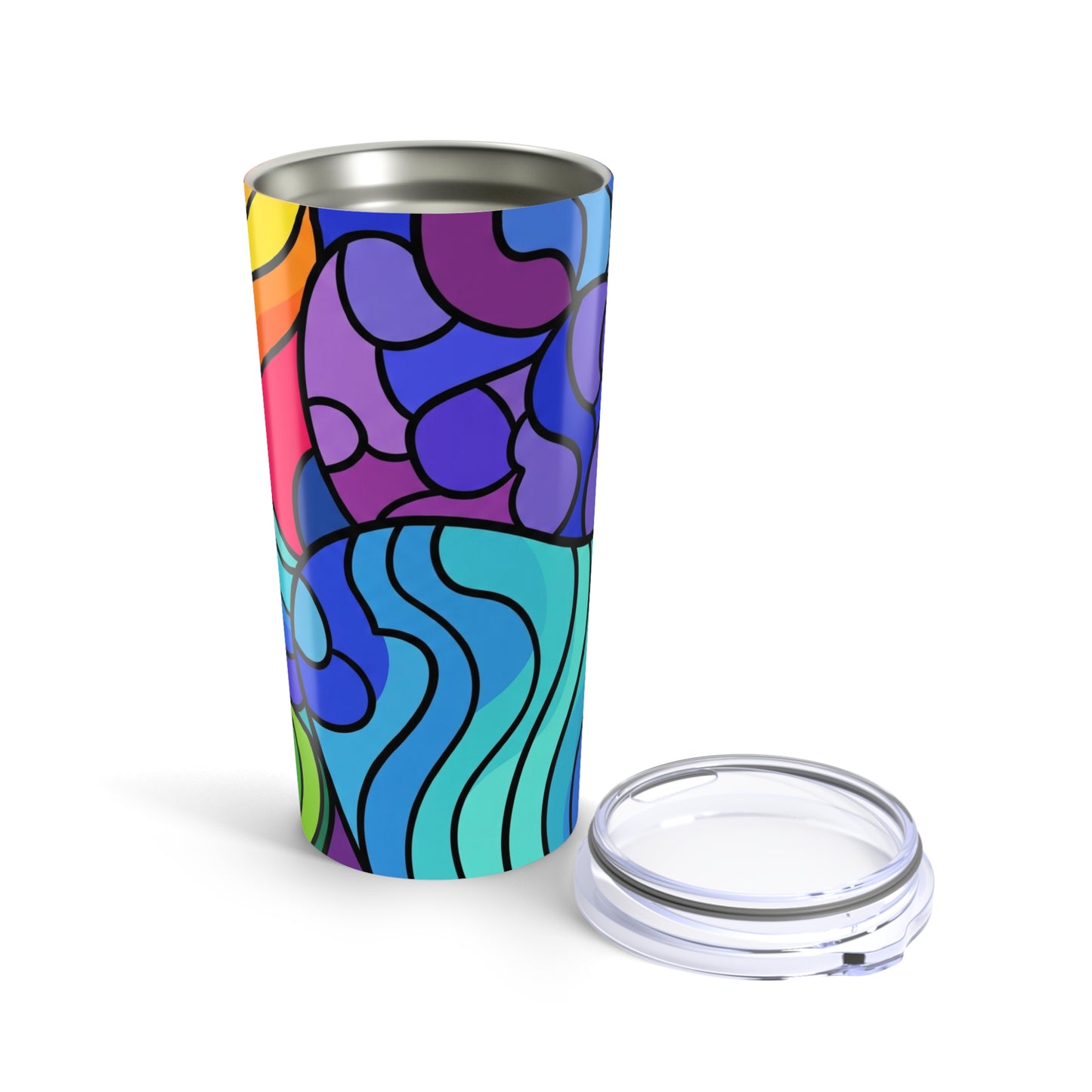 20 Ounce Stainless Steel Tumbler With Double Wall Vacuum Insulation Travel Mug For Hot And Cold Beverages Durable