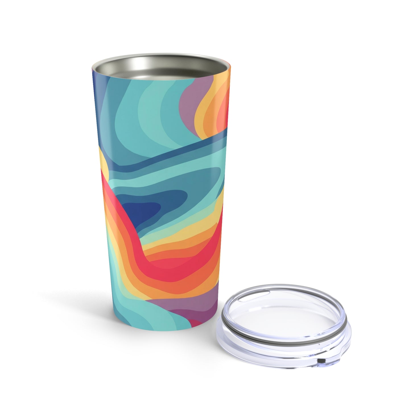 20Oz Stainless Steel Beverage Tumbler With Double Wall Vacuum Insulation Leak Proof Lid Printed Graphics