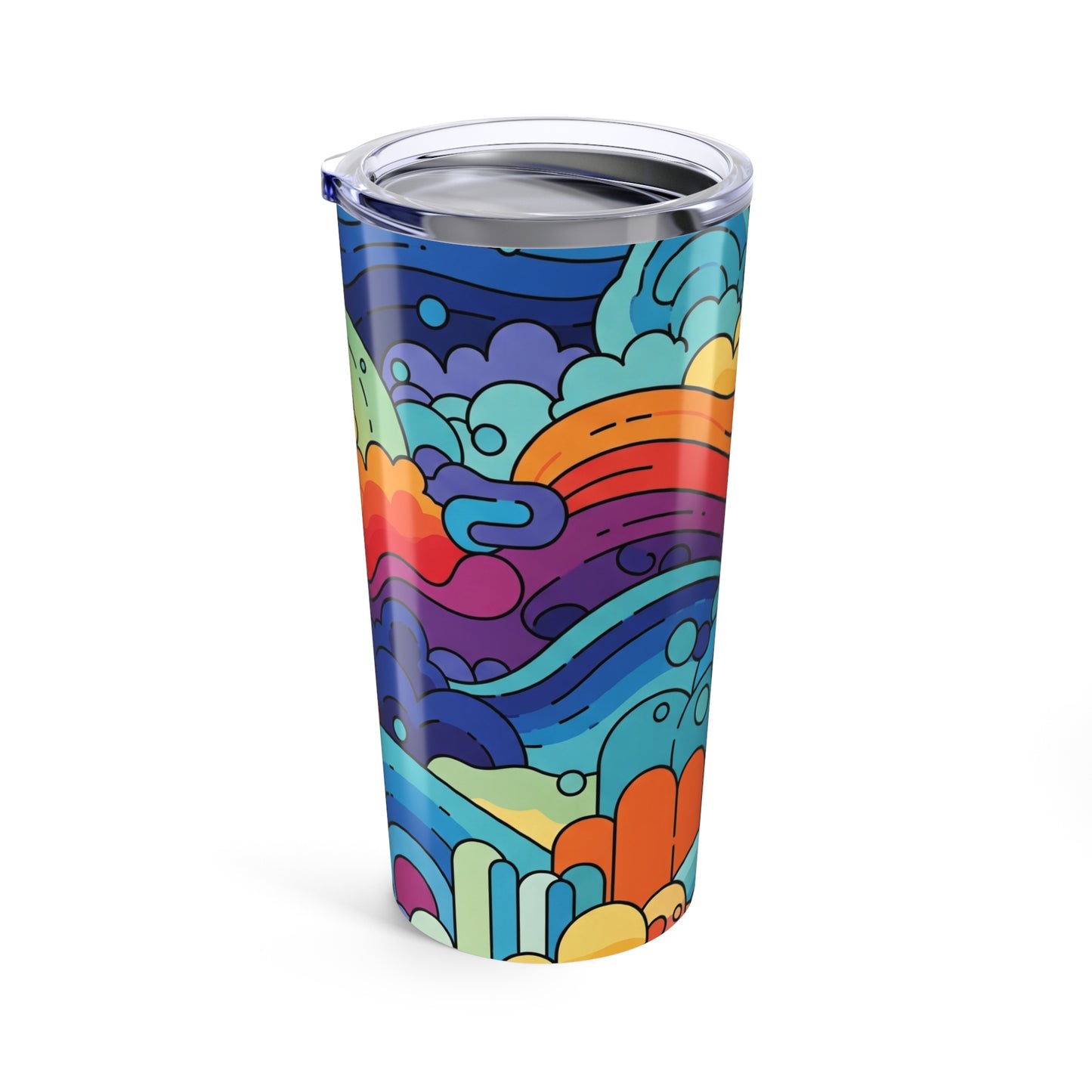 20oz Stainless Steel Tumbler With Double Wall Vacuum Insulation Leak Proof Drink Container BPA Free Dishwasher Safe