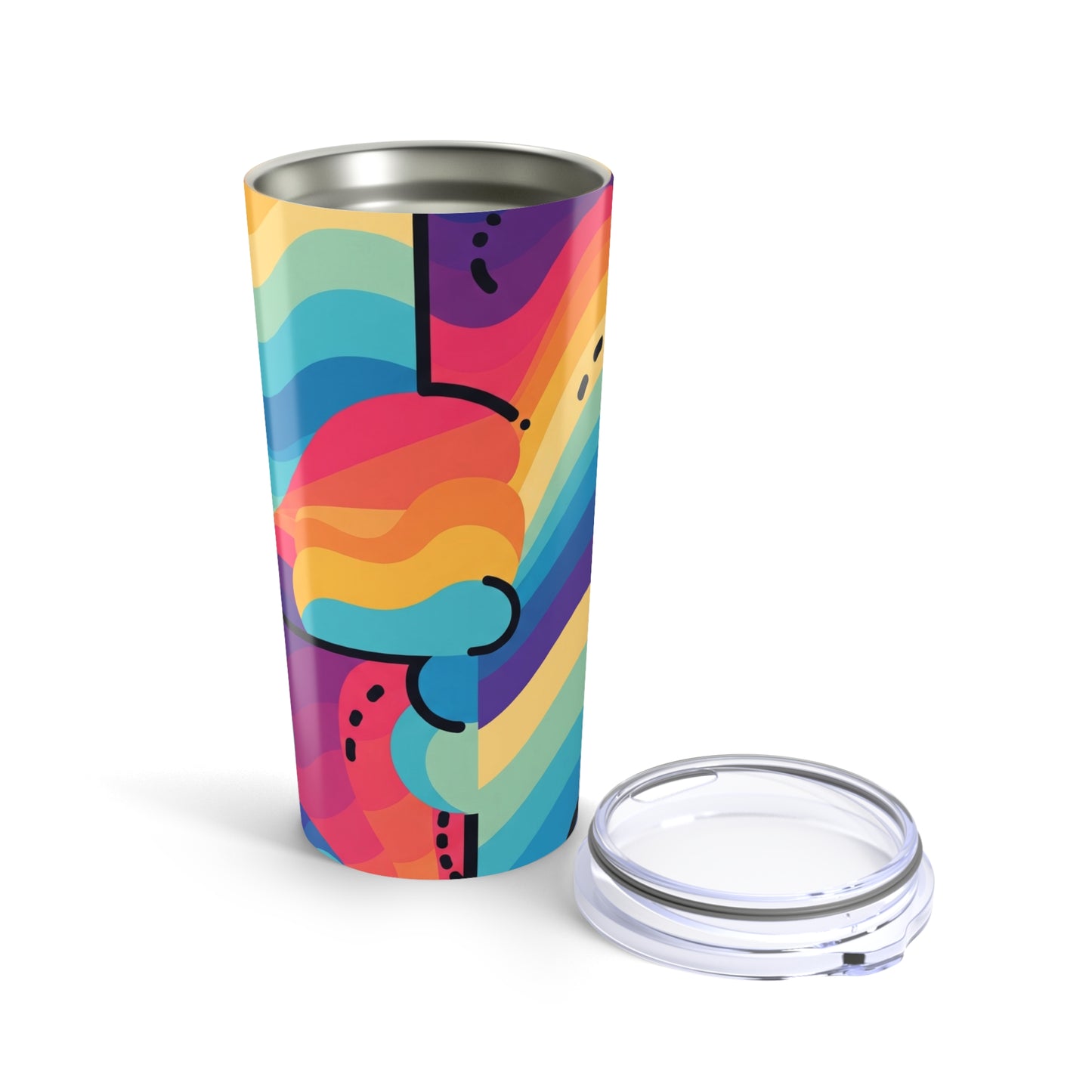20oz Stainless Steel Tumbler With Double Wall Vacuum Insulation Travel Mug Printed Durable Coffee Cup Drinkware