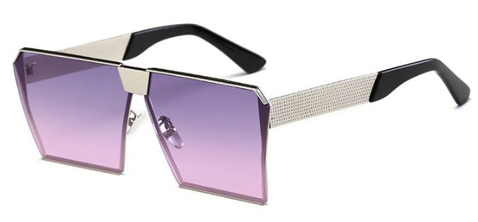 Womens Polarized Square Sunglasses UV400 Protection Trendy Fashion Eyewear Metal and Plastic Frame TAC Lenses Durable