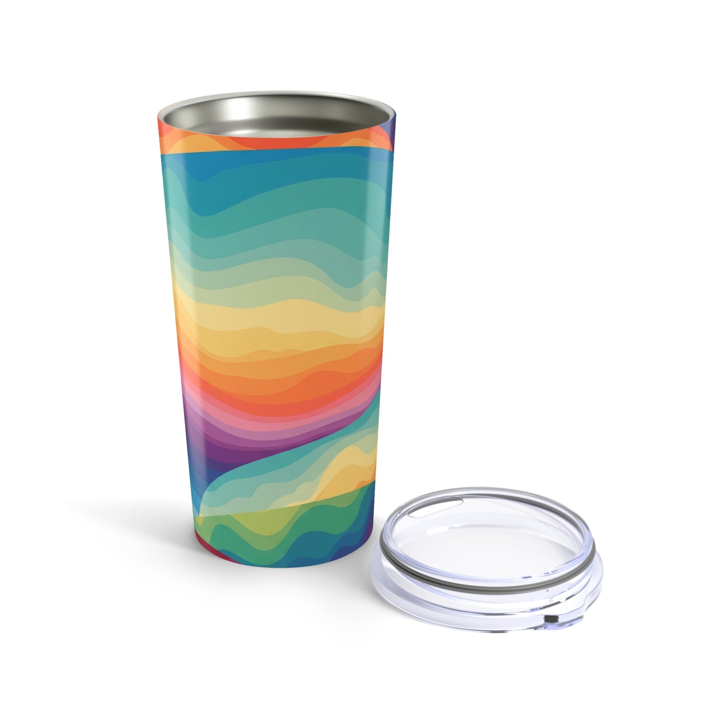 20 Ounce Stainless Steel Tumbler With Double Wall Vacuum Insulation Spill Resistant Keeps Hot And Cold Drinks All