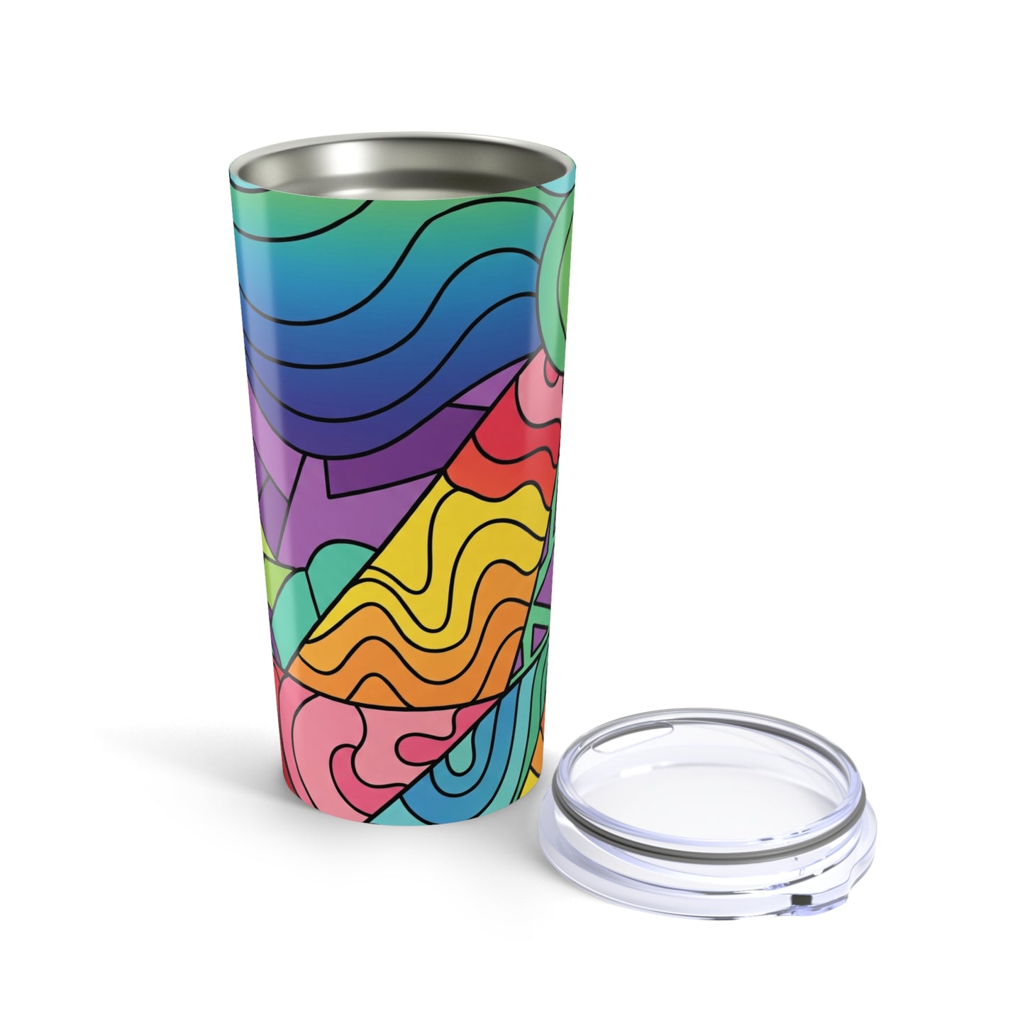 20oz Stainless Steel Tumbler With Double Wall Vacuum Insulation Leak Proof Travel Mug With Lid For Hot Or Cold