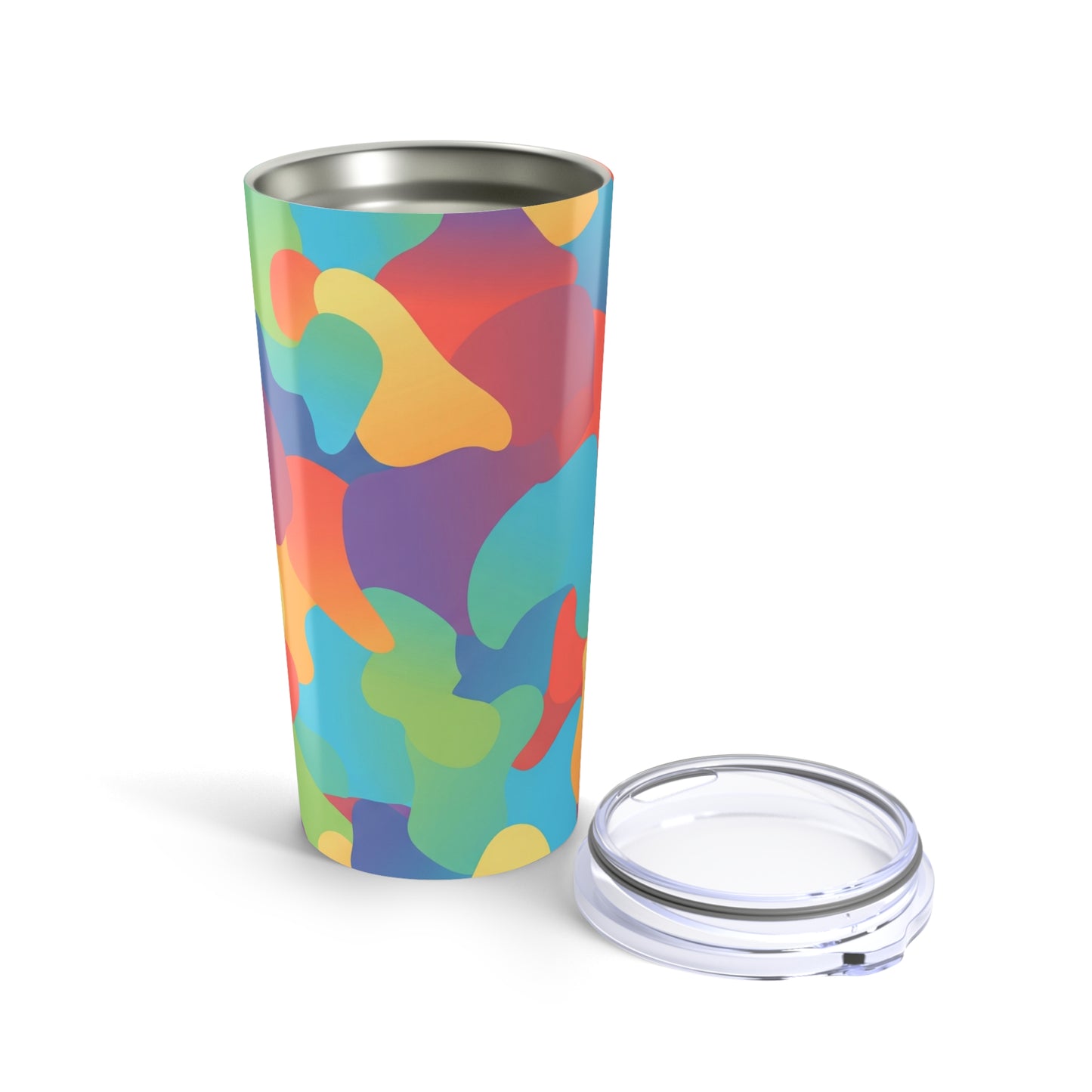 20 Oz Stainless Steel Printed Tumbler With Double Wall Vacuum Insulation Spill Resistant BPA Free Hot Cold Travel