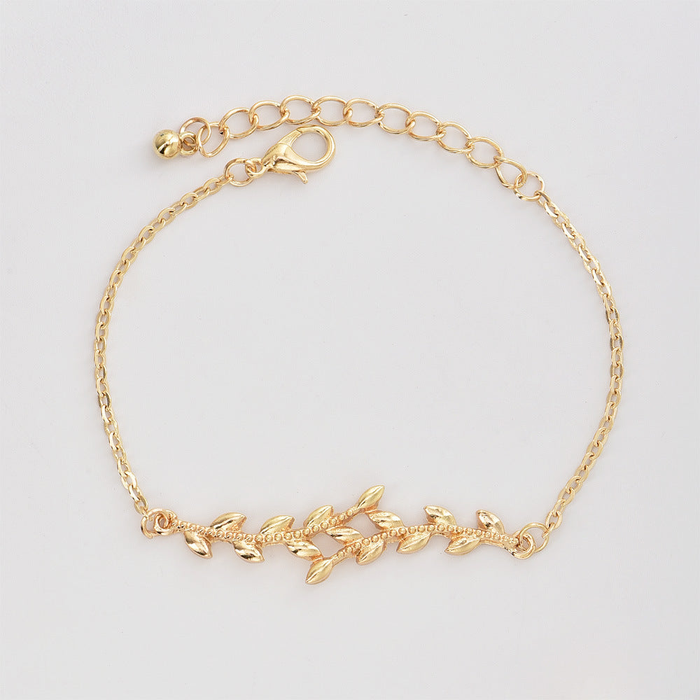 Geometric Alloy Bracelet Bangles Set Electroplated Stackable Fashion Jewelry Gold Tone For Women Everyday Wear