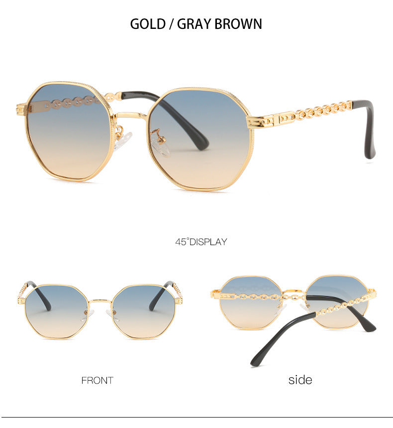 Mens Sunglasses UV400 Protection Full Frame Metal Lens