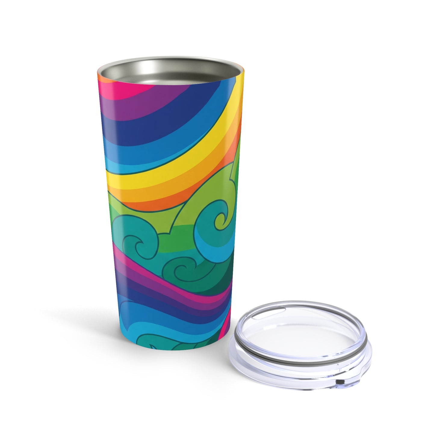 20oz Stainless Steel Tumbler With Double Wall Vacuum Insulation Leak Proof Lid Travel Mug Keeps Beverages Hot Or