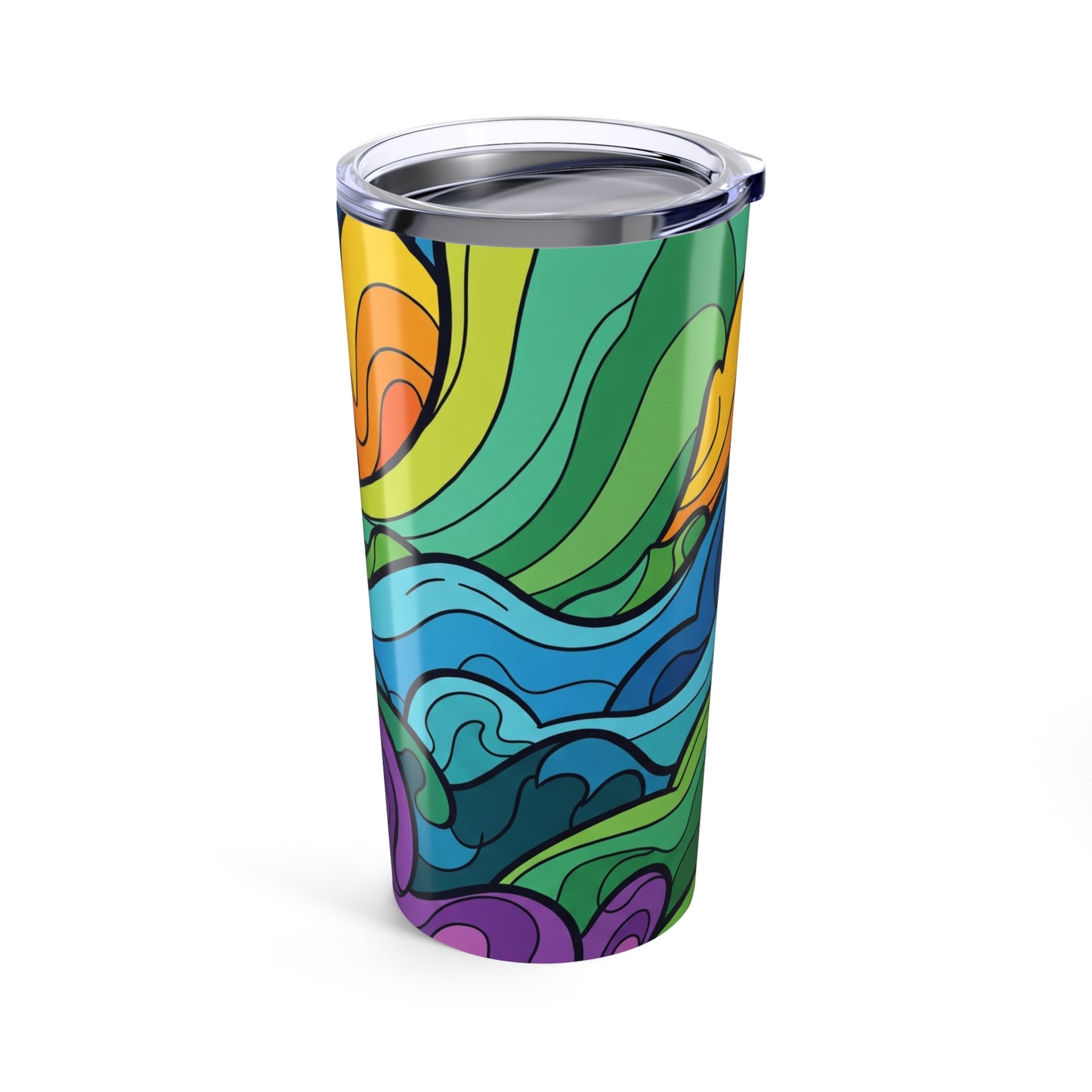 20 Oz Stainless Steel Travel Mug With Double Wall Vacuum Insulation And Leak Proof Lid For Hot And Cold Beverages