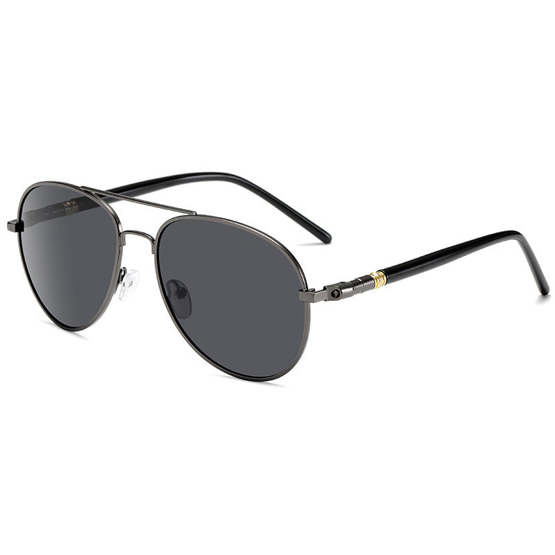 Mens Polarized Sunglasses UV400 Protection Metal Frame TAC Lens Enhanced Clarity 99 Percent Visible Light Transmission