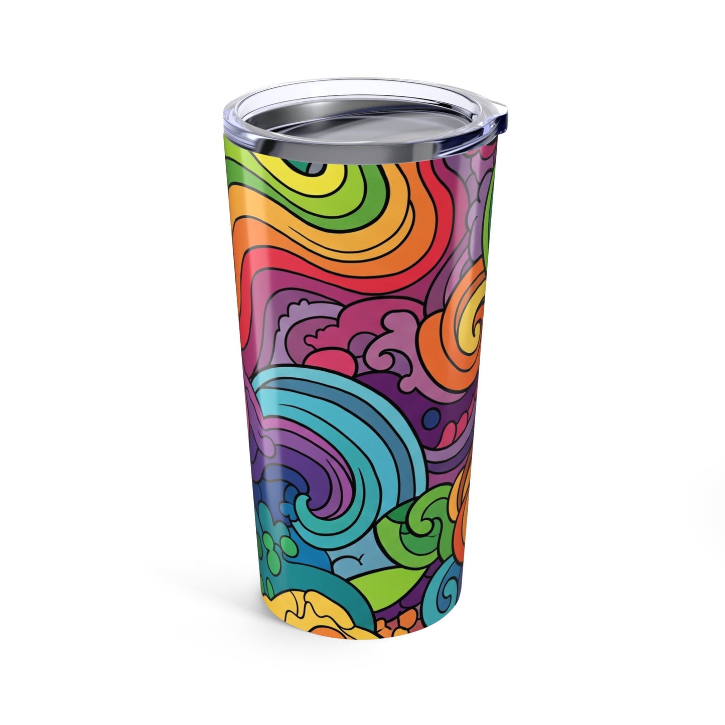 20oz Stainless Steel Tumbler With Vivid Printed Artwork Double Wall Vacuum Insulated Spill Resistant And