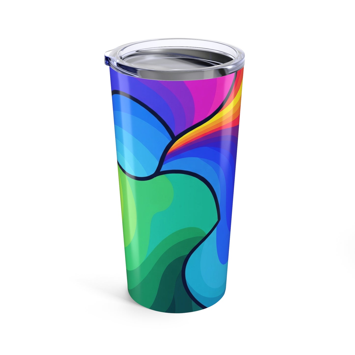 20oz Stainless Steel Tumbler Printed Double Wall Vacuum Insulation Spill Resistant Coffee Mug For Hot And Cold