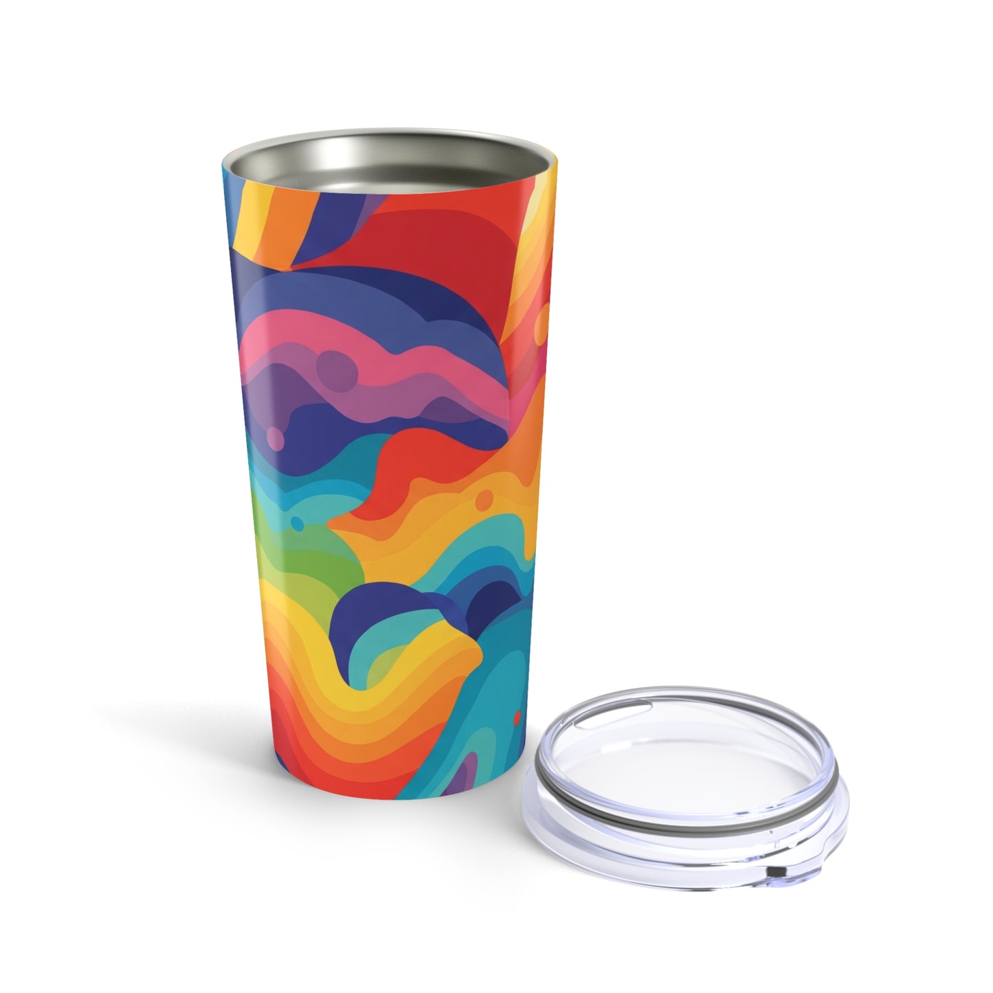 20oz Stainless Steel Tumbler With Double Wall Vacuum Insulation Durable Leak Proof For Hot Or Cold Beverages Lid