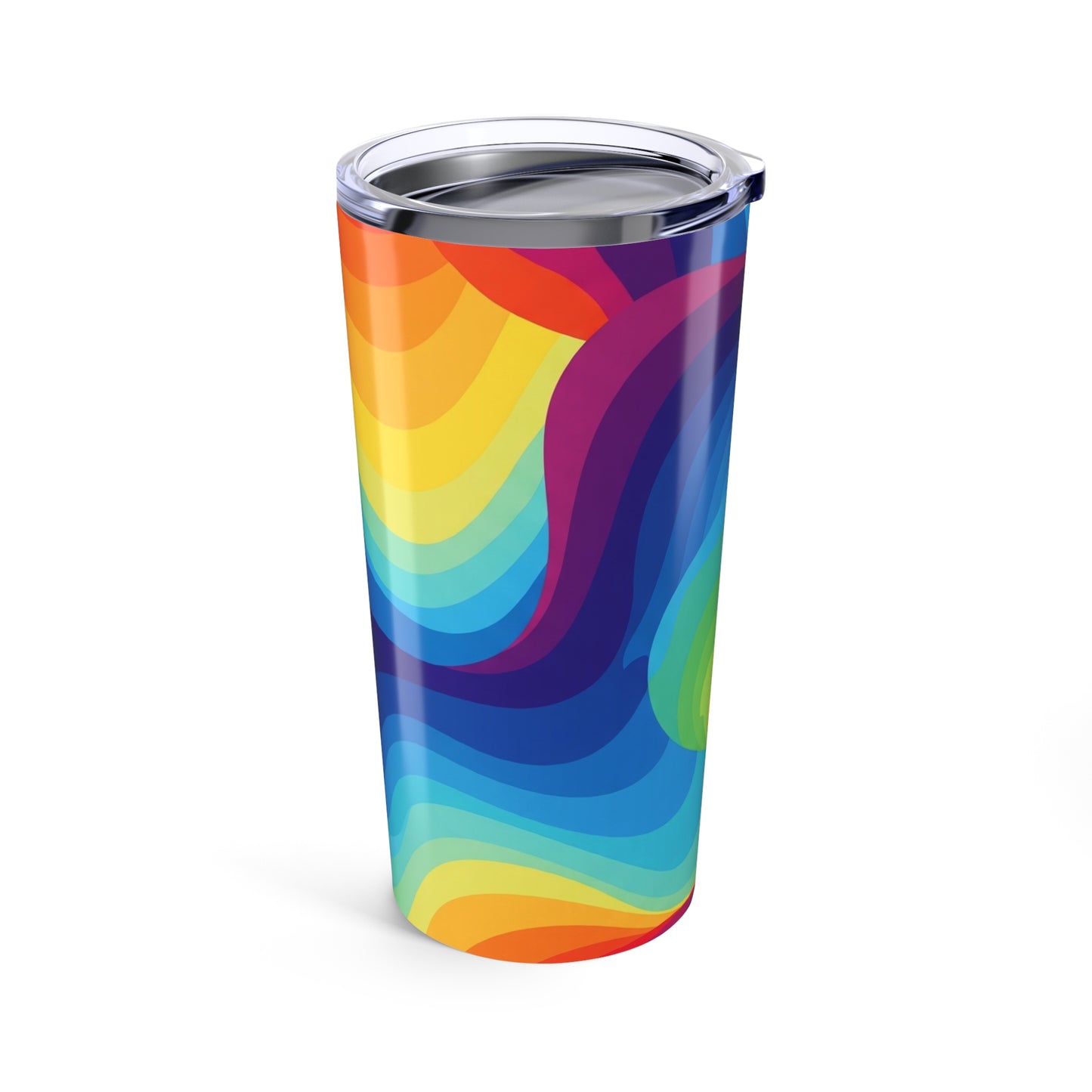 20 Oz Stainless Steel Tumbler With Double Wall Vacuum Insulation Leak Proof Printed Design For Hot And Cold