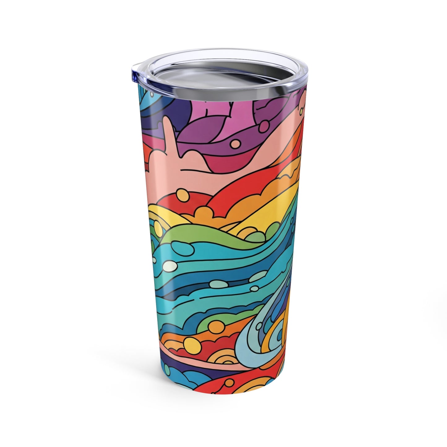 20 Oz Stainless Steel Tumbler With Double Wall Vacuum Insulation Leak Proof Construction For Hot Or Cold Drinks