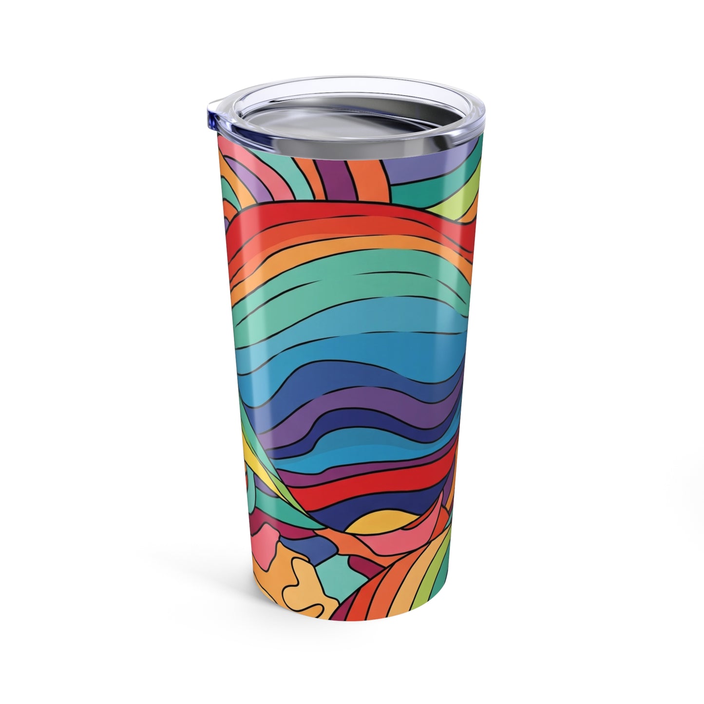 20oz Stainless Steel Tumbler With Double Wall Vacuum Insulation Spill Resistant Dishwasher Safe Keeps Beverages