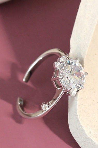 Womens Silver Olive Branch Ring Elegant Delicate Design Electroplated Ring Jewelry Gifting For Her Korean Style