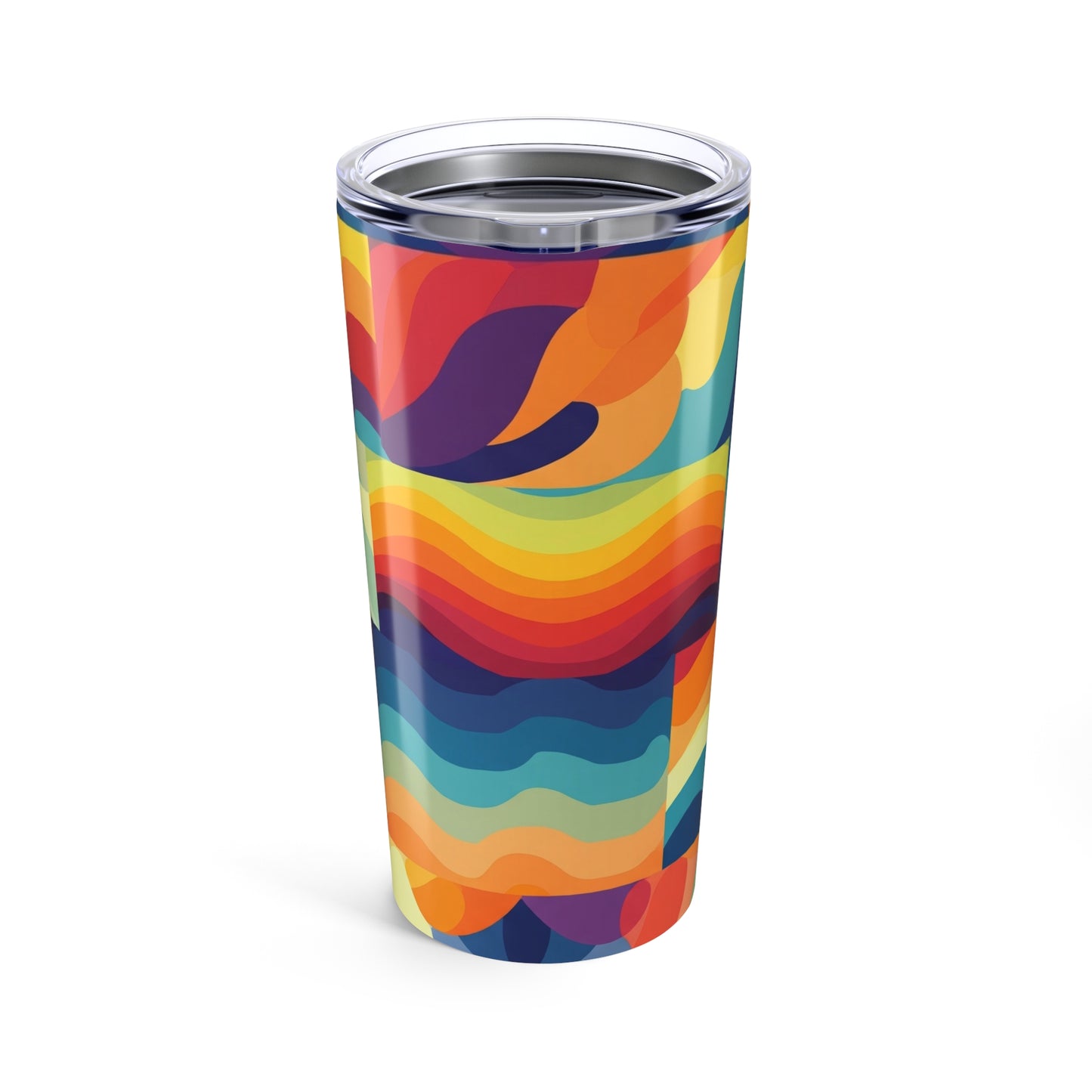 20oz Stainless Steel Tumbler With Printed Artwork Double Wall Vacuum Insulated Spill Resistant Travel Mug Hot Cold