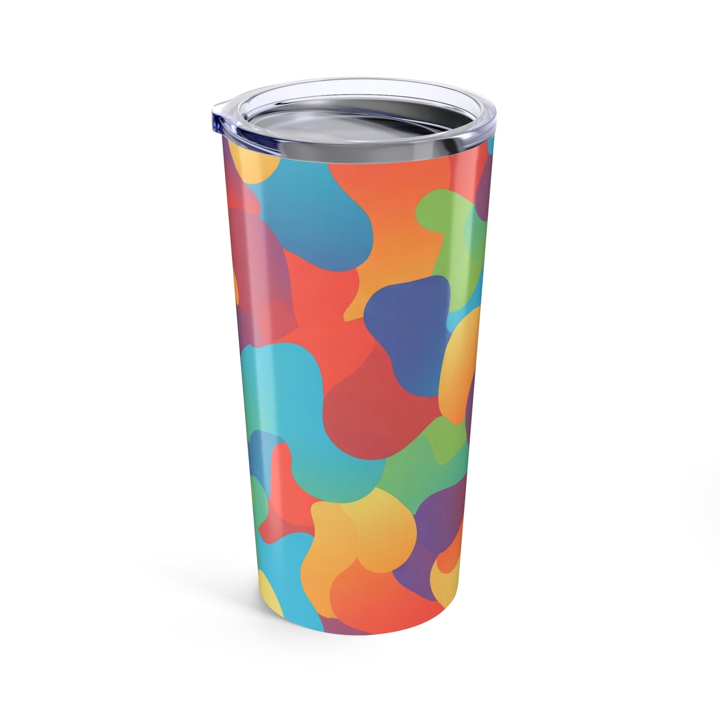 20 Oz Stainless Steel Printed Tumbler With Double Wall Vacuum Insulation Spill Resistant BPA Free Hot Cold Travel