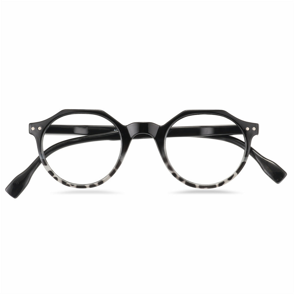Mens Color Changing Readers Full Frame Eyeglasses With Slingshot Legs Durable PC Material Black For Daily Wear