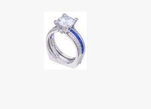 Copper Ring Set With Cubic Zirconia Stones Geometric Wedding Bands For Women Fashion Jewelry 12mm Elegant Design