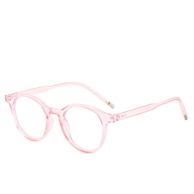 Unisex Round Glasses Anti Blue Light PC Frame Eyeglasses