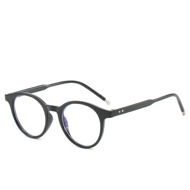 Unisex Round Glasses Anti Blue Light PC Frame Eyeglasses