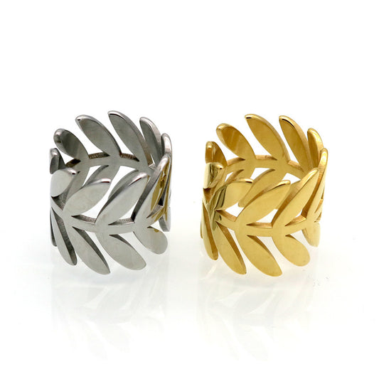 Simple Forest Series Titanium Steel Wedding Ring for Minimalist Band Comfort Fit Durable Hypoallergenic Finish