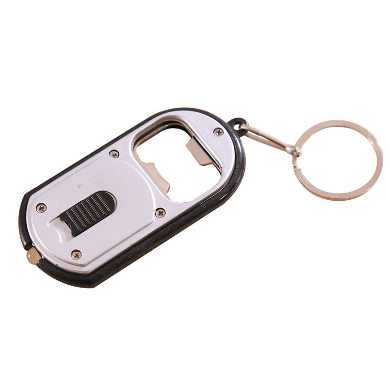 Unisex Keychain Bottle Opener With LED Light Portable Versatile Key Chain Tool Corkscrew Gadget Handy Packable