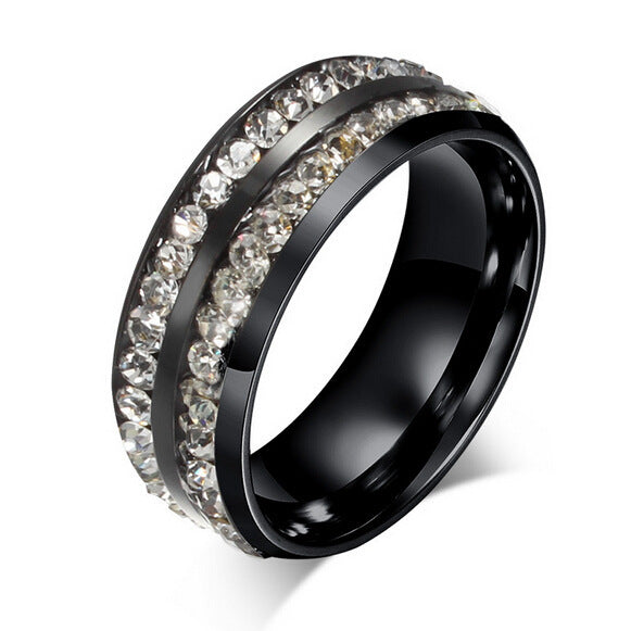 Titanium Steel Ring Electroplated European Style Durable Band For Everyday Wear Individually Packed Everyday Use
