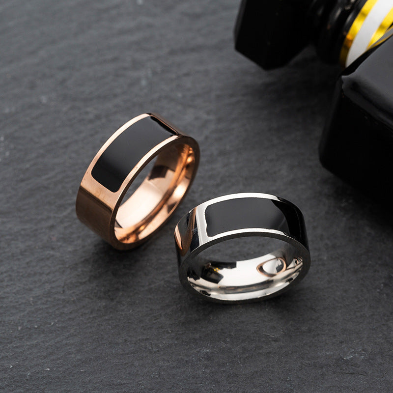 Titanium Steel NFC Ring European American Style Carved Technology Processing Carving Ring X1 Spec Ring Packing