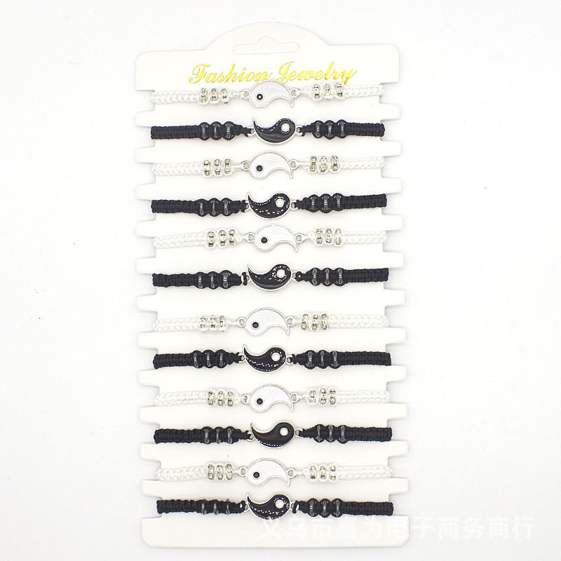 Unisex Bracelet Handmade Braided Religious Bracelet And Tai Chi Bracelet Manually Crafted Jewelry Gift For Men