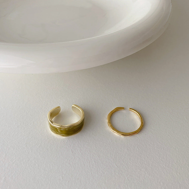 Women Metal Ring Set Elegant Minimalist Rings Individually Packaged Travel Souvenir Gift For Her Fashion Jewelry Ring