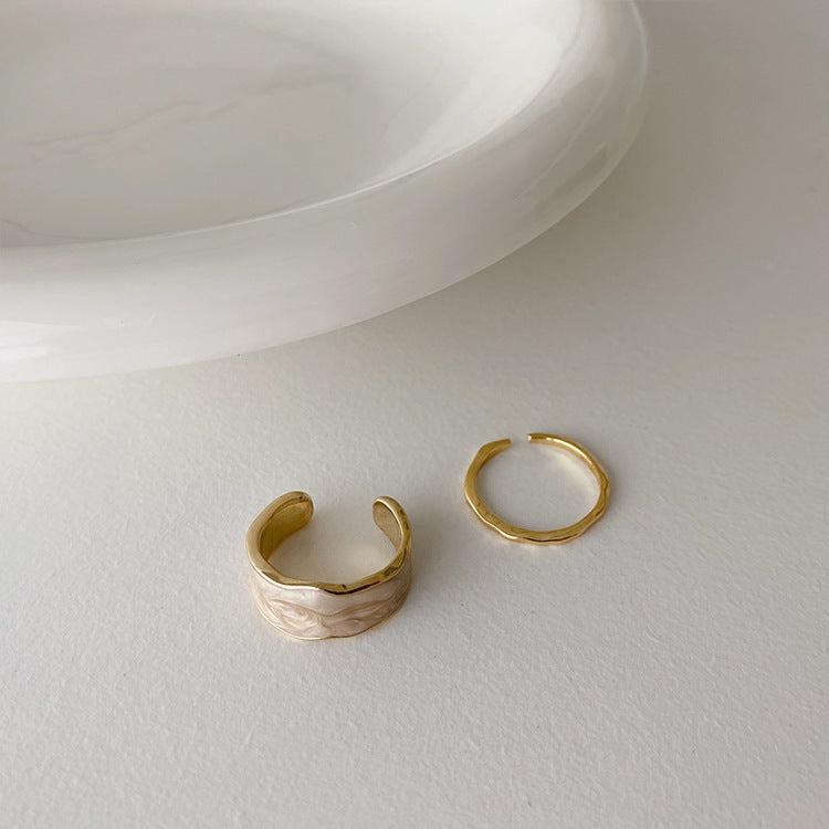 Women Metal Ring Set Elegant Minimalist Rings Individually Packaged Travel Souvenir Gift For Her Fashion Jewelry Ring