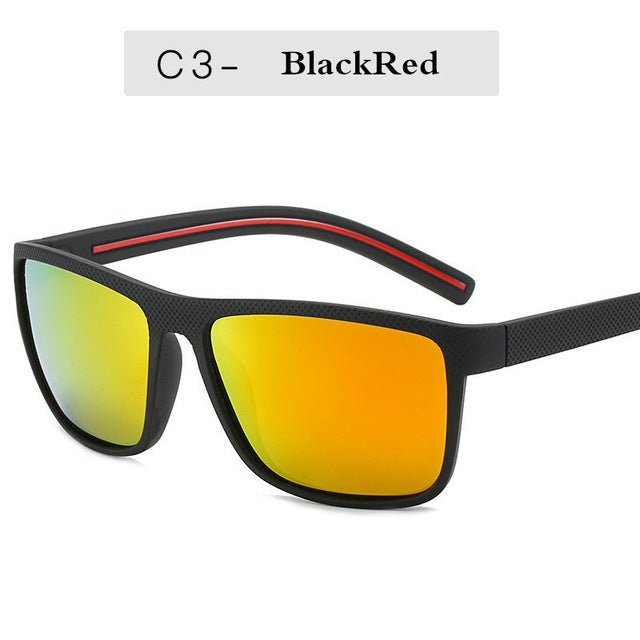 Mens Polarized Clip On Sunglasses Retro Sports Punk Design Resin Lens Plastic Frame Driving Fishing Sunglasses
